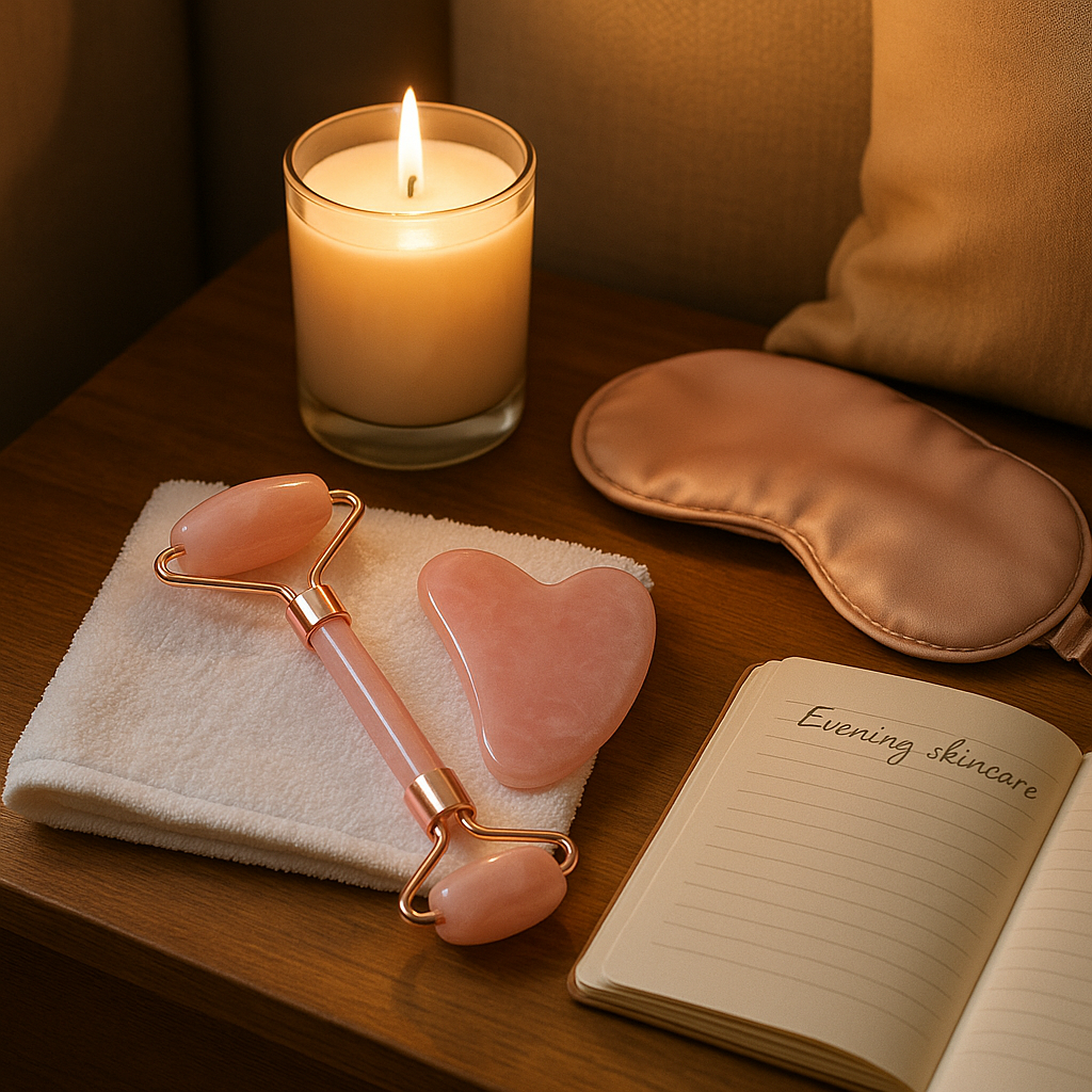 Gua Sha och Jade Roller Set