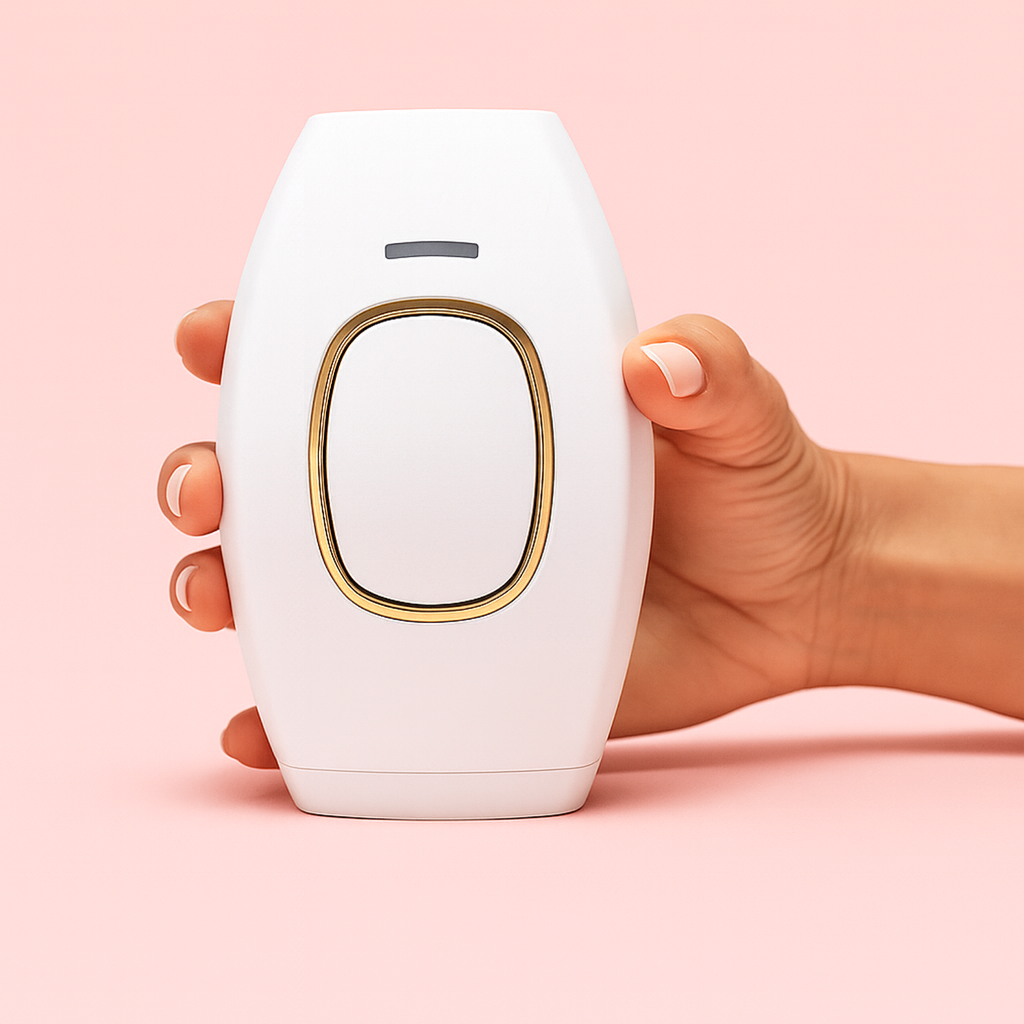 IPL Hair remover hand model shot