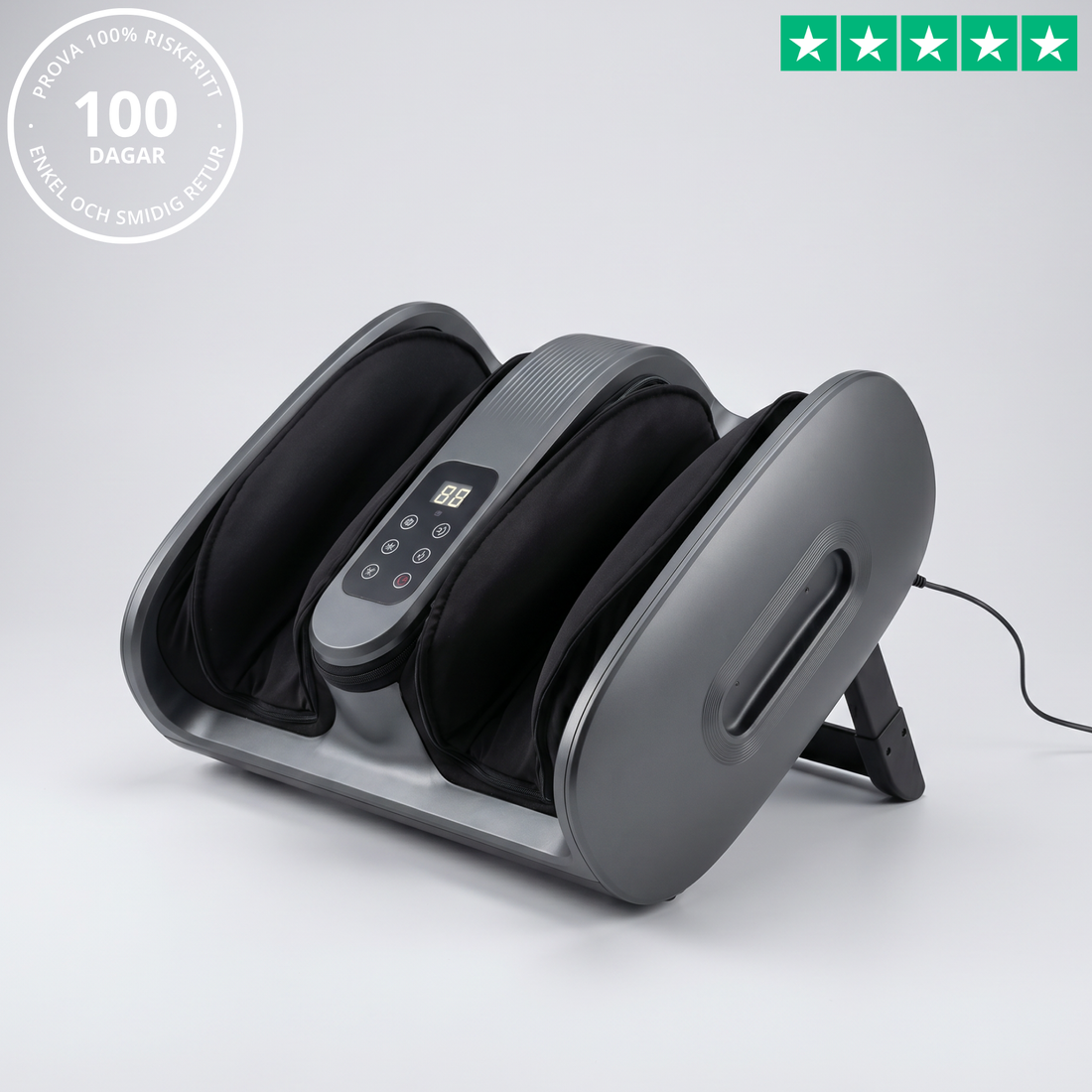 Vera Fotmassage Maskin Pro - Vad- & Fotmassage med Shiatsu, Värme och Fjärrkontroll