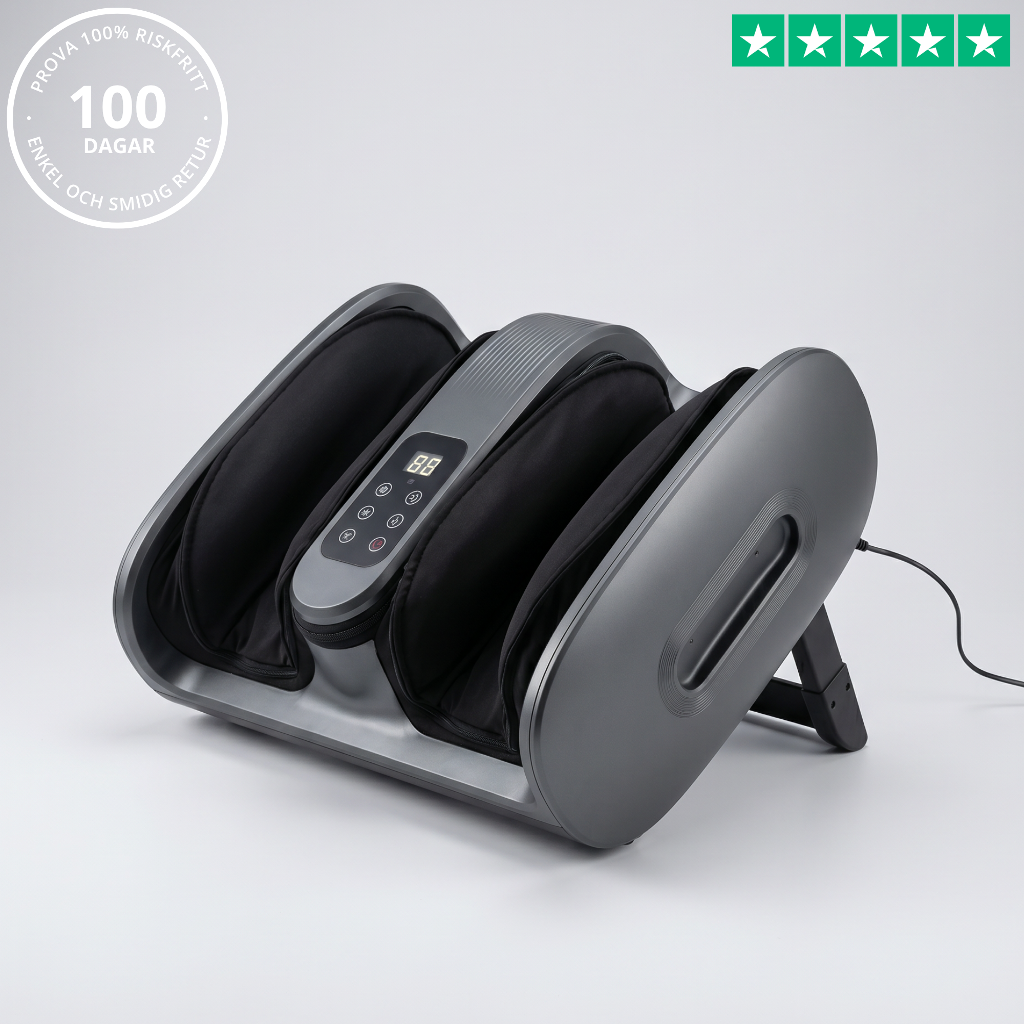 Vera Fotmassage Pro - Vad- & Fotmassage med Shiatsu, Värme och Fjärrkontroll