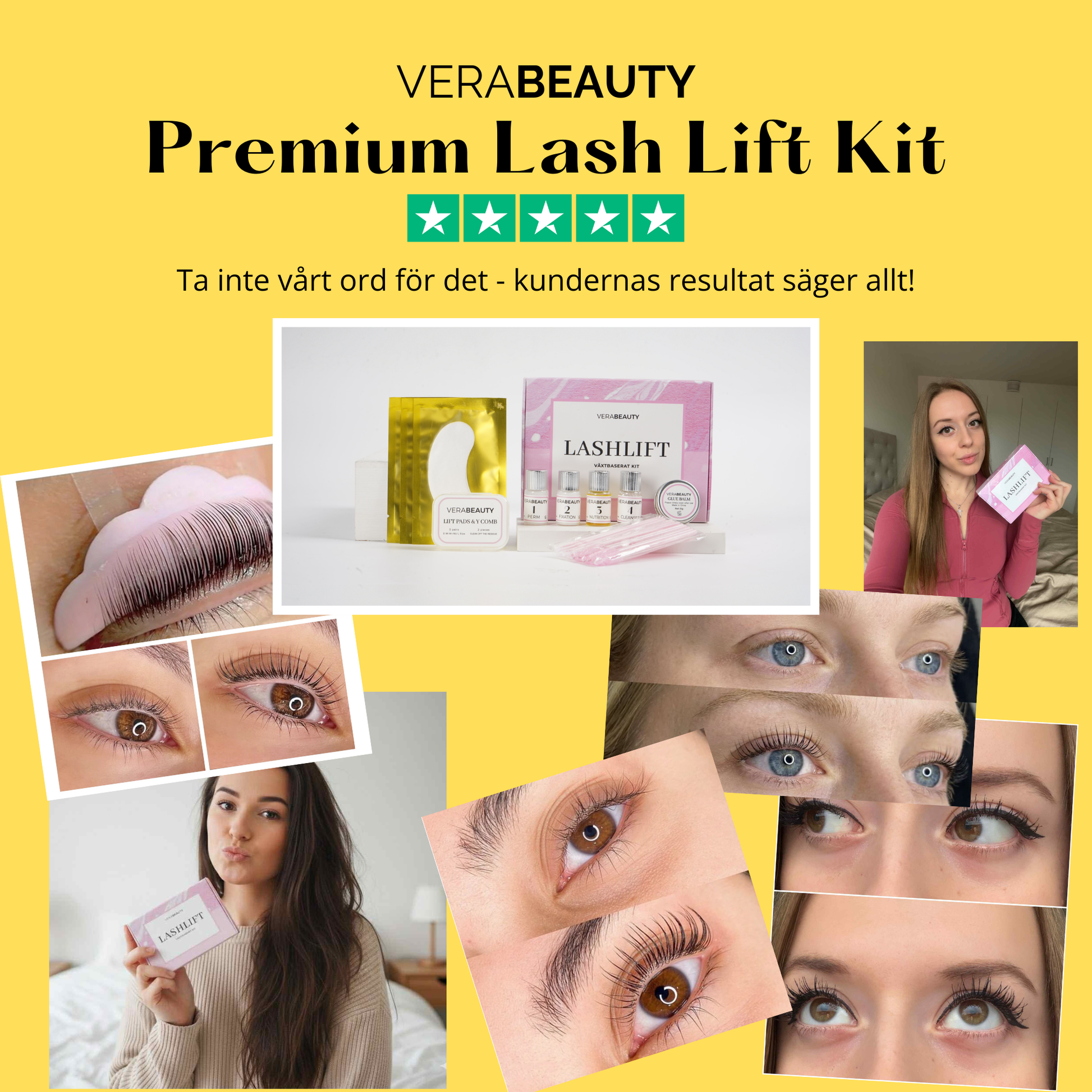 eyelash lift före efter