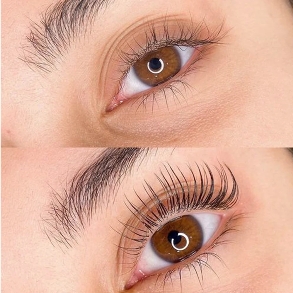 Resultat efter lash lift hemma med Vera Lash Lift Kit