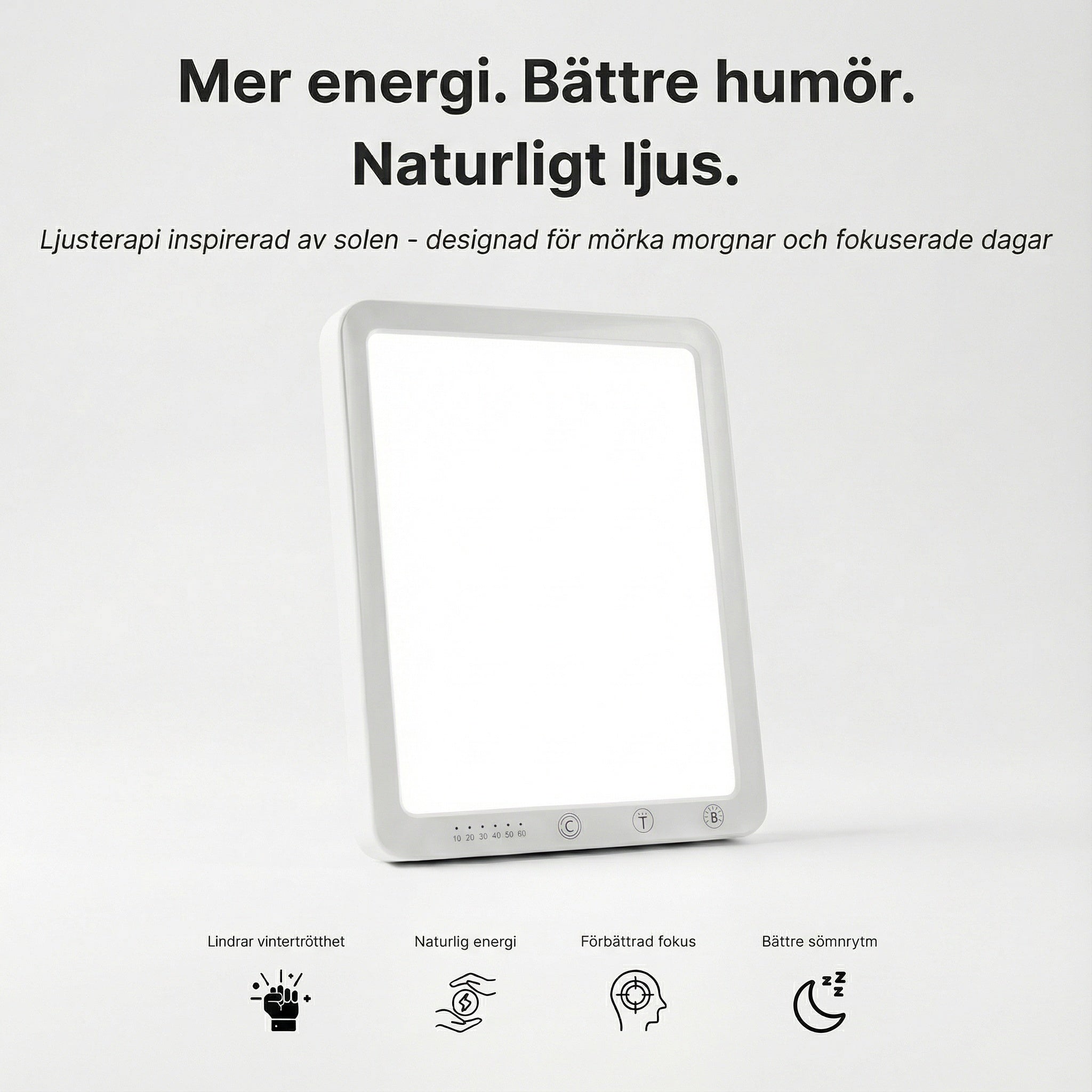 Ljusterapilampa - 10.000 lux